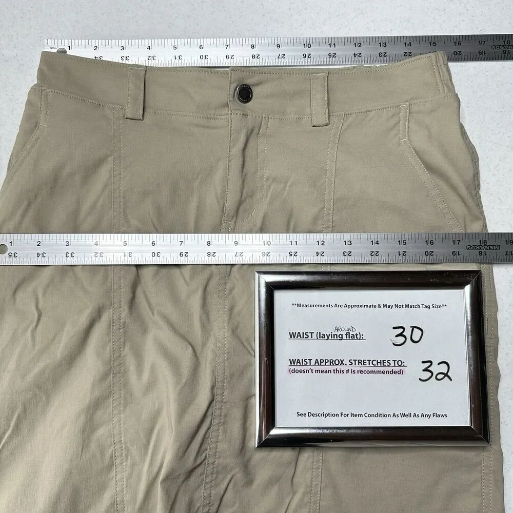 Duluth Trading Skort Womens 6 Dry On The Fly Beige Active Skirt/Shorts Gorpcore